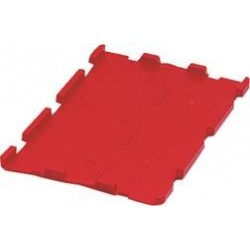 Couvercle pliant rouge f.VTK 600 (Pack a 4 St.)