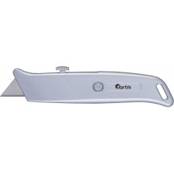 Cutter universel Alu avec 1 lame trapèze FORTIS