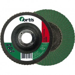 Disque à lamelles Inox125mm K80 bombé FORTIS