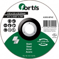 Disque de coupe Acier 115 x 25mm gekr. FORTIS