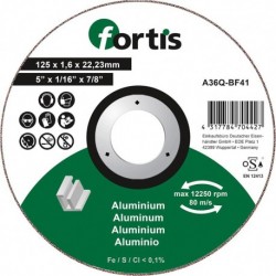 Disque de coupe ALU-NE 125 x 16mm courbé FORTIS