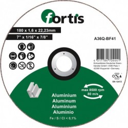 Disque de coupe ALU-NE 180 x 16mm courbé FORTIS
