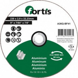 Disque de coupe ALU-NE 230 x 29mm courbé FORTIS