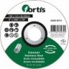 Disque de coupe Inox 125 x 10mm courbé FORTIS