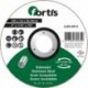 Disque de coupe Inox 125 x 16mm courbé FORTIS