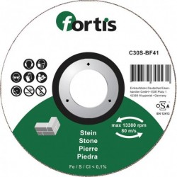 Disque de coupe pierre 115 x 25mm courbé FORTIS