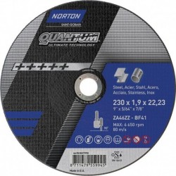 Disque de coupe Quantum courbé 230x19 mm