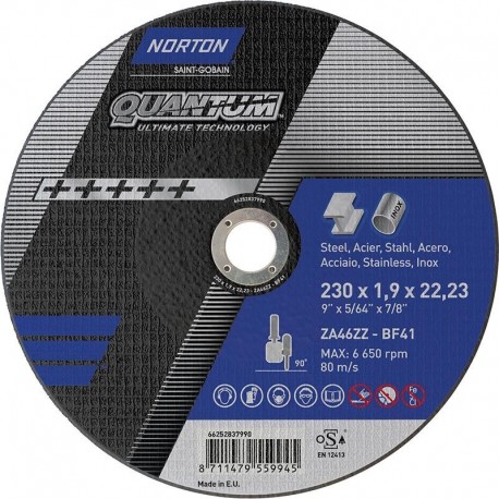 Disque de coupe Quantum courbé 230x19 mm