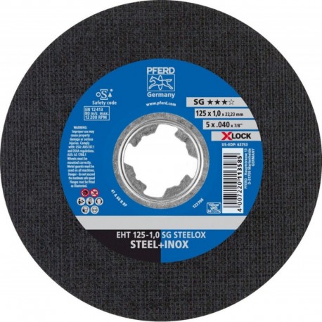 Disque de coupe SG X-LOCK STEELOX 115x1mm Pferd