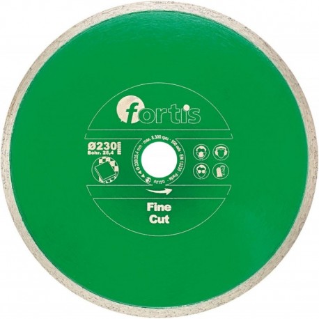 Disque diamant Fine Cut Ø 230 mm Hauteur segment 8 mm Alésage 254 mm FORTIS