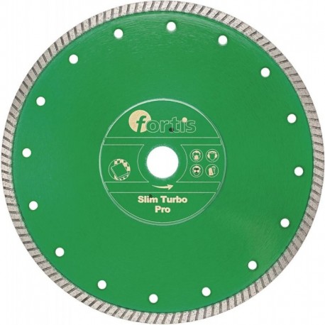 Disque diamant Slim Turbo Pro Ø 300 mm avec Segment 7 mm Alésage 254 mm FORTIS