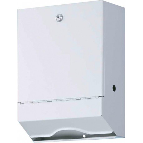 Distributeur de serviettes WEPA35x26,5x13cm métal blanc