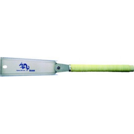 Scie japonaise Ryoba, poignée bambou, longueur de lame 240 mm, Épaisseur de lame 0,5 mm