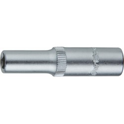 Douille 1/4 6 mm 6kt. long FORTIS