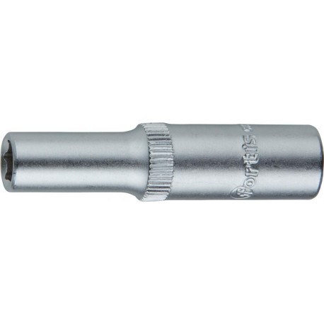 Douille 1/4 6 mm 6kt. long FORTIS