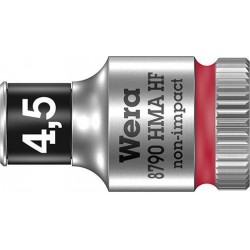 Douilleavec fonction HOLD 6-coté long 1/4 45x mm Wera