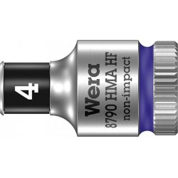 Douilleavec fonction HOLD 6-coté long 1/4 4x mm Wera