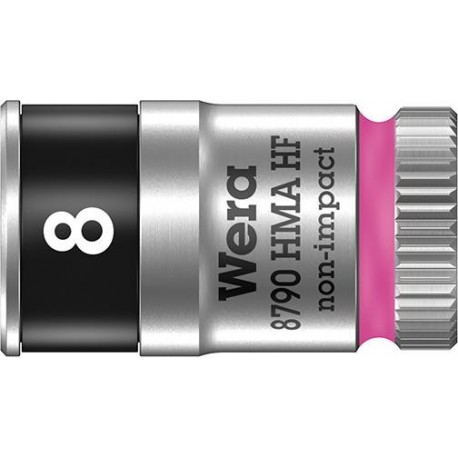 Douilleavec fonction HOLD 6-coté long 1/4 8x mm Wera