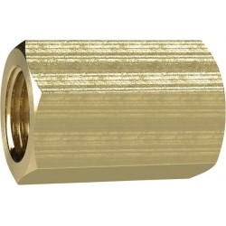 Manchon filetage femelle laiton F3/4" longueur 36mm cote s/plats 32mm RIEGLER 1 PCS