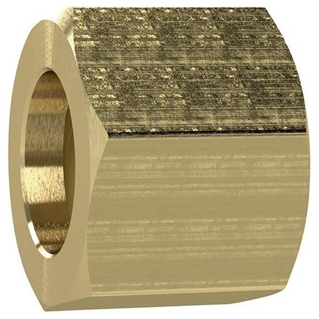 Écrou-raccord laiton 6 pans F1/2" pour douille Ø intérieur tuyau 6/9mm RIEGLER 1 PCS