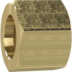 Écrou-raccord laiton 6 pans F3/8" à gauche pour douille Ø intérieur tuyau 4/6/9mm RIEGLER 1 PCS