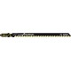 Lame de scie sauteuse, matériaux ciment, coupe droite grossière, Qualité de lame de scie : Carbure, Long. totale 132 mm, Pas de dents 4,3 mm, Avoyé : Oui