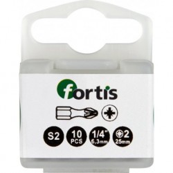 Embout Bit 1/4 DIN3126 C63 PZ 3x25mm Torsion a10 unités