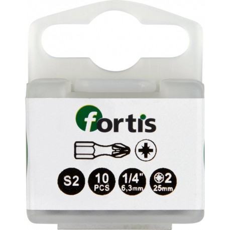 Embout Bit 1/4 DIN3126 C63 PZ 3x25mm Torsion a10 unités