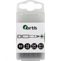 Embout Bit 1/4 DIN3126 E63 PH 2x50mm a10 unités FORTIS