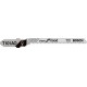 Lames de scie sauteuse pour bois tendre, coupe courbe fine, Réf. Bosch : T 101 AO, Qualité de lame de scie HSC, Long. totale 83 mm, Pas de dents : 1,4 mm