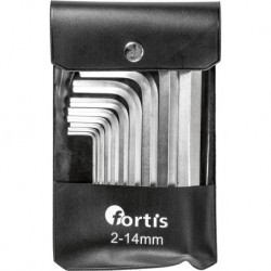 Ensemble clé allen 10 unités 2-14mm FORTIS
