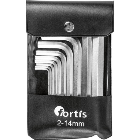 Ensemble clé allen 10 unités 2-14mm FORTIS
