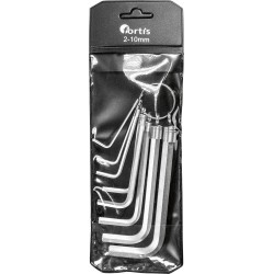 Ensemble clé allen 9 unités 2-10mm FORTIS