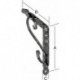 Equerre 200 x 150mm noir