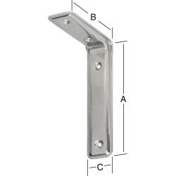 Equerre 3F-235X160X40MM Inox