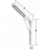 Equerre 400 MM blanc NR. 152400W