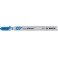Lames de scie sauteuse pour métal, coupe droite fine, Réf. Bosch : T 121 AF, Qualité de lame de scie BiM, Long. totale 92 mm, Pas de dents : 1,2 mm