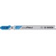 Lames de scie sauteuse pour métal, coupe droite fine, Réf. Bosch : T 121 BF, Qualité de lame de scie BiM, Long. totale 92 mm, Pas de dents : 2 mm