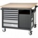 Etabli roulant 1220x890x1060mm FORTIS