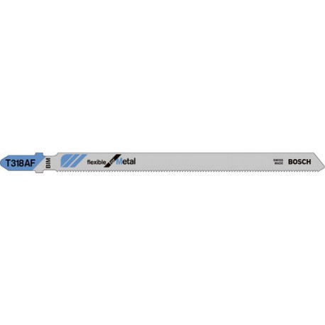 Lame de scie sauteuse T 318 AF pack de 5 Bosch 1 PCS