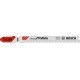 Lames de scie sauteuse pour plastique, coupe droite fine, Réf. Bosch : T 102 BF, Qualité de lame de scie BiM, Long. totale 92 mm, Pas de dents : 1,8 mm
