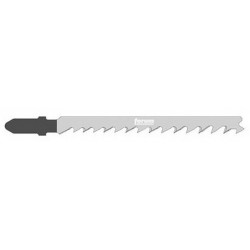 Lame de scie sauteuse pour bois tendre, coupe droite fine, Réf. Bosch : T 101 D, Qualité de lame de scie HSC, Long. totale 100 mm, Pas de dents : 4-5,2 mm