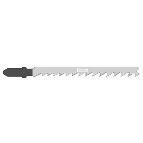 Lame de scie sauteuse pour bois tendre, coupe droite fine, Réf. Bosch : T 101 D, Qualité de lame de scie HSC, Long. totale 100 mm, Pas de dents : 4-5,2 mm
