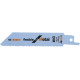Lame de scie sabre pour métal, coupe droite fine, Réf. Bosch : S 922 BF, Qualité de lame de scie BiM, Long. totale 150 mm, Pas de dents : 1,8 mm