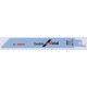 Lame de scie sabre pour métal, coupe droite fine, Réf. Bosch : S 922 BF, Qualité de lame de scie BiM, Long. totale 150 mm, Pas de dents : 1,8 mm