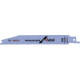 Lame de scie sabre pour métal, coupe droite fine, Réf. Bosch : S 123 XF, Qualité de lame de scie BiM, Long. totale 150 mm, Pas de dents : 1,8-3,2 mm