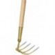 Fourche courbé 4 ovale dents avec manche 135 cm