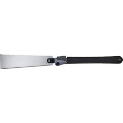 Scie japonaise Ryoba, poignée plastique, lame de scie rabattable, longueur de lame 240 mm, Épaisseur de lame 0,5 mm