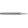 Lime d'atelier, semi-circulaire/pointue, Long. : 150 mm, Taille 3, Coupe transversale 16,0 x 4,5 mm