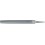 Lime d'atelier, semi-circulaire/pointue, Long. : 150 mm, Taille 3, Coupe transversale 16,0 x 4,5 mm